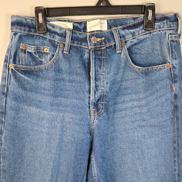 Universal Thread Size 8 90's Baggy Midrise Wide Leg Large Cuff Button Fly Jeans - Picture 2 of 16